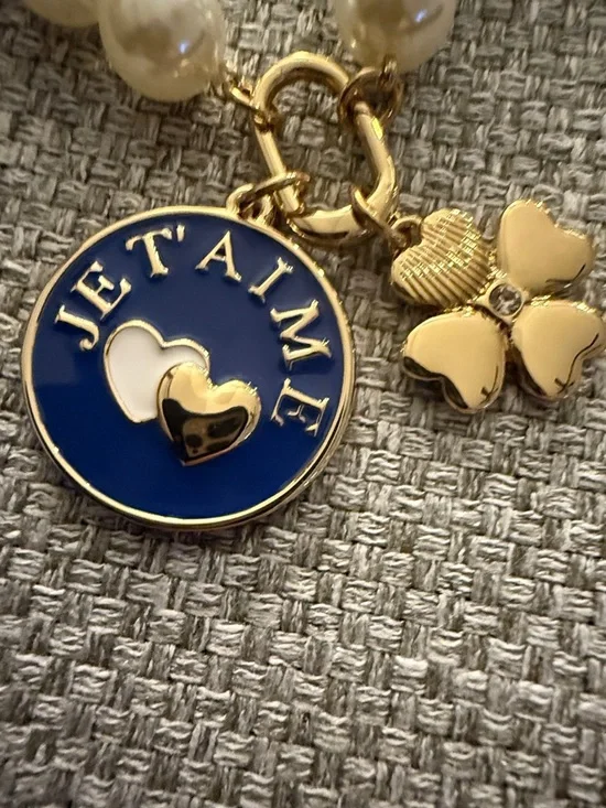 J. Crew Je t'aime pearl pendant necklace - Picture 9 of 11